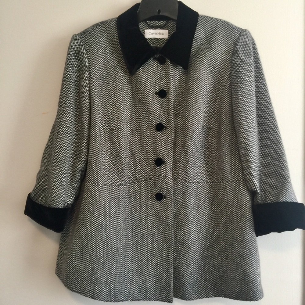 Velvet Accents, Suit Jacket/Blazer by Calvin Klein